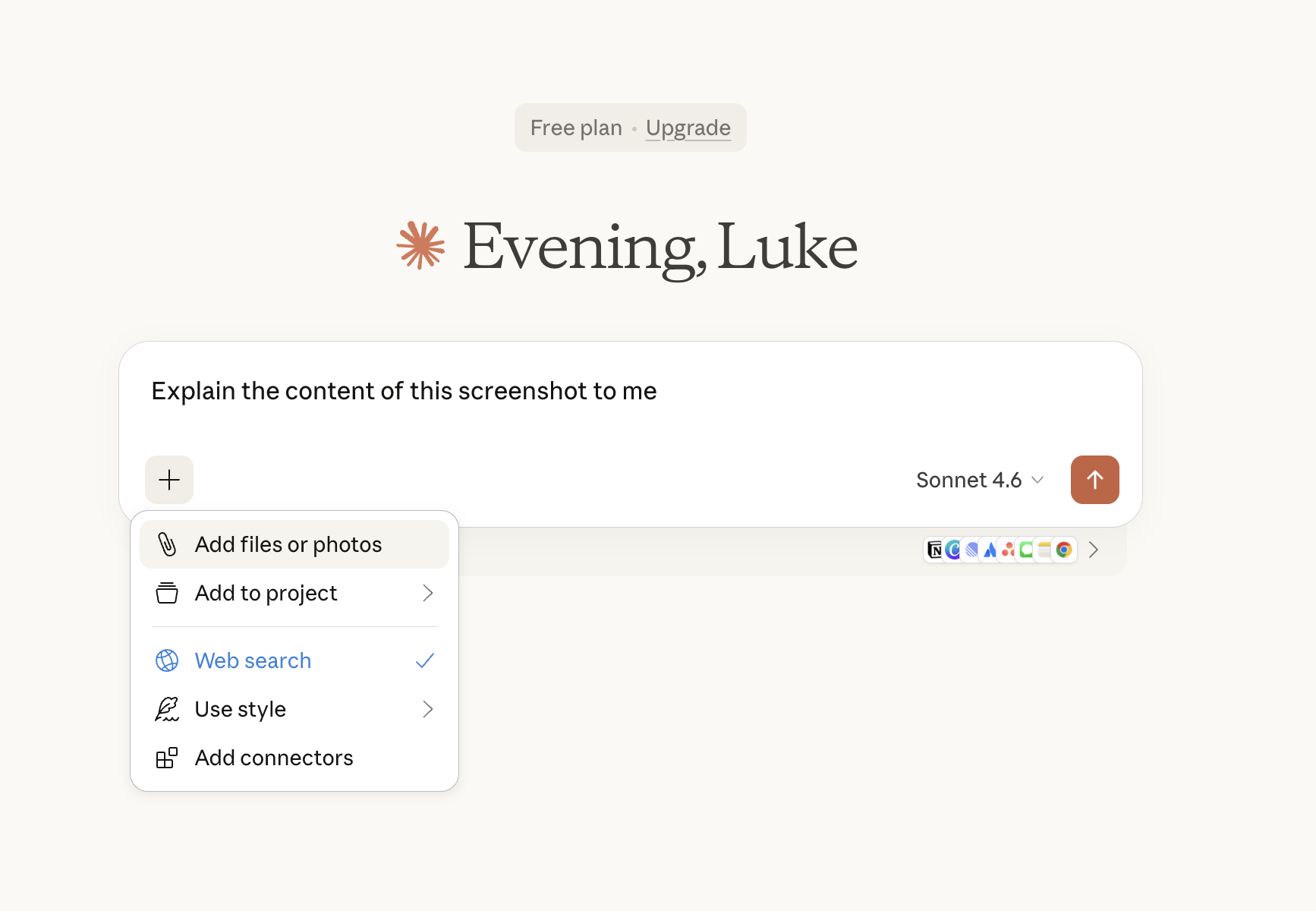 Add files menu showing options